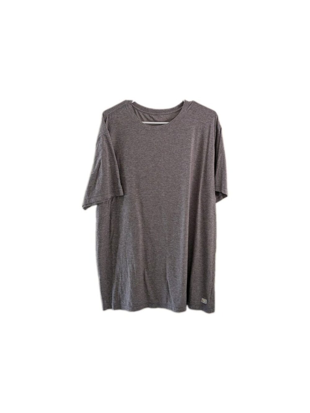 Vuori Strato Tech Shirt Mens XXL Heather Gray Short Sleeve Athletic Stretch Soft